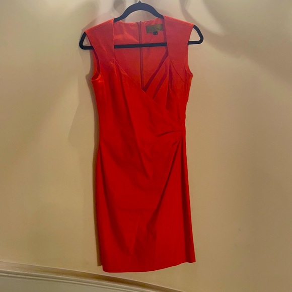 Nicole Miller size 6 orange linen summer dress - Picture 1 of 3